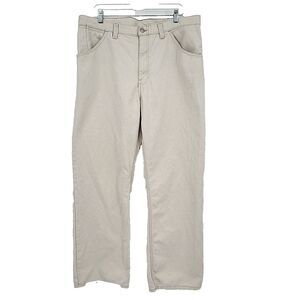 Gap Mens White Worker Jeans Measures‎ Size 38x31 Off White Cotton Linen Blend